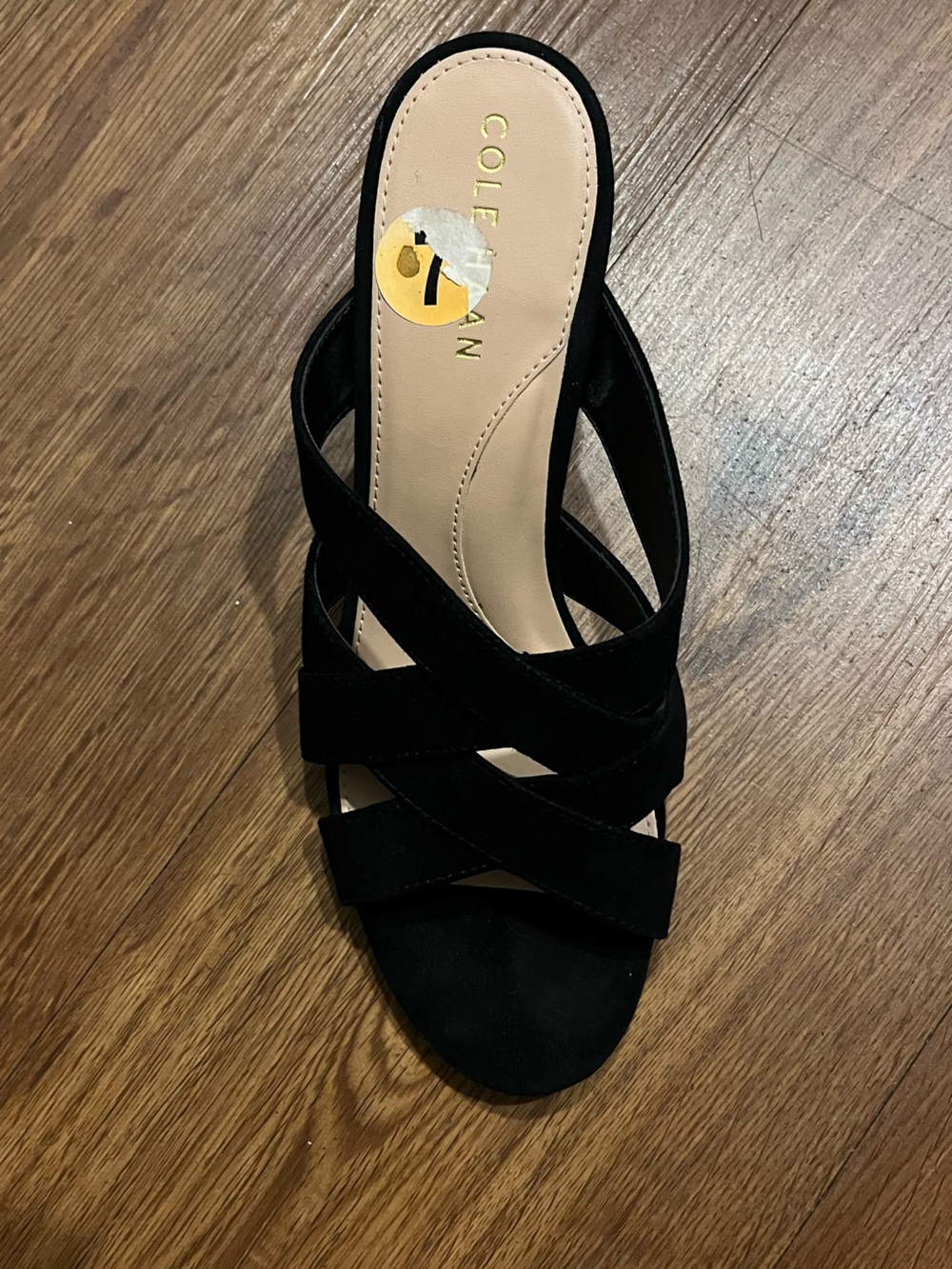 Cole Haan Black Strappy Women's Sandal Size 7